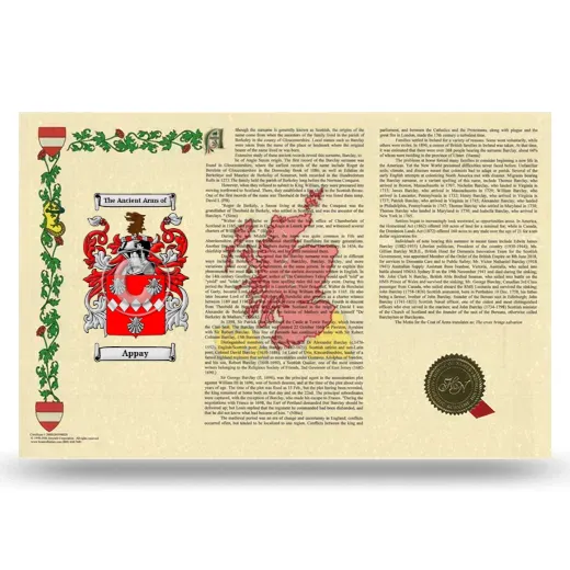 Appay Armorial History Landscape Style