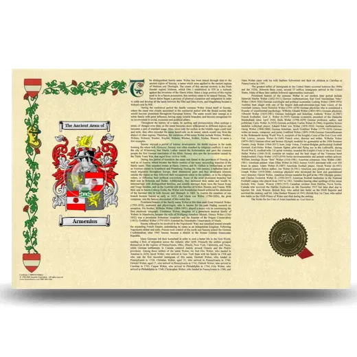 Armenius Armorial History Landscape Style