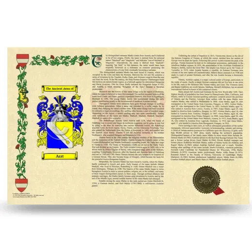 Arzt Armorial History Landscape Style