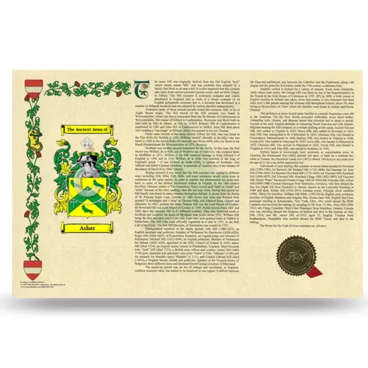 Ashar Armorial History Landscape Style