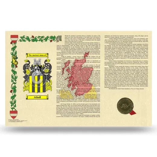 Atholl Armorial History Landscape Style