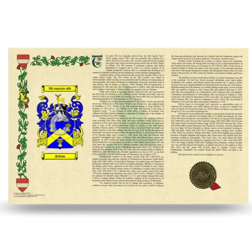 Atten Armorial History Landscape Style