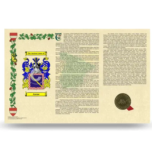 Azcue Armorial History Landscape Style