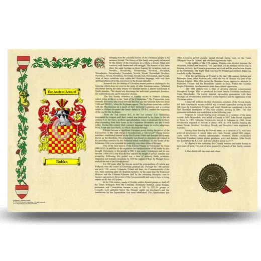 Babka Armorial History Landscape Style