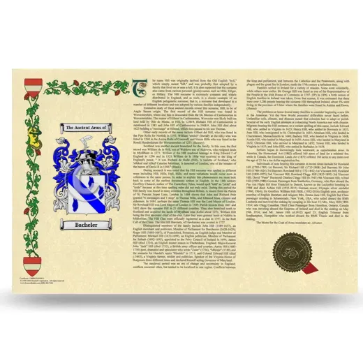 Bacheler Armorial History Landscape Style