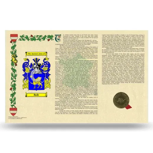 Bade Armorial History Landscape Style