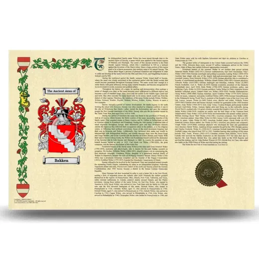 Bakken Armorial History Landscape Style