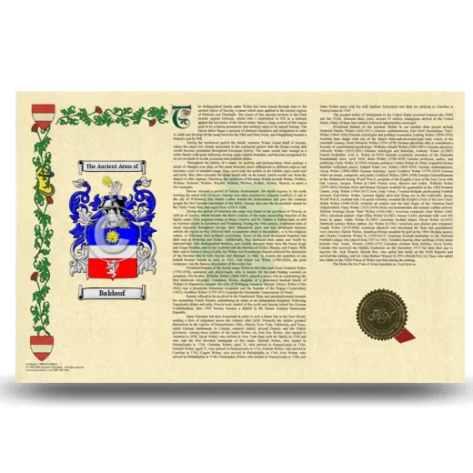 Baldauf Armorial History Landscape Style