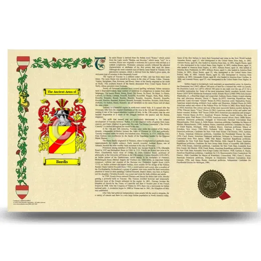Bardis Armorial History Landscape Style