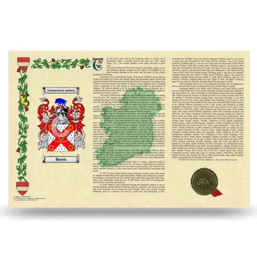 Baren Armorial History Landscape Style