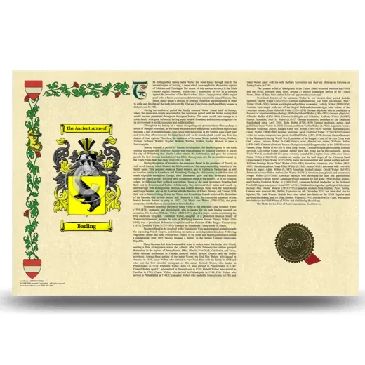 Barling Armorial History Landscape Style
