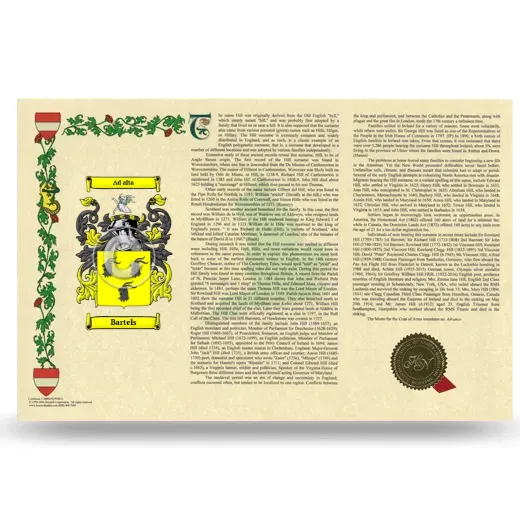 Bartels Armorial History Landscape Style