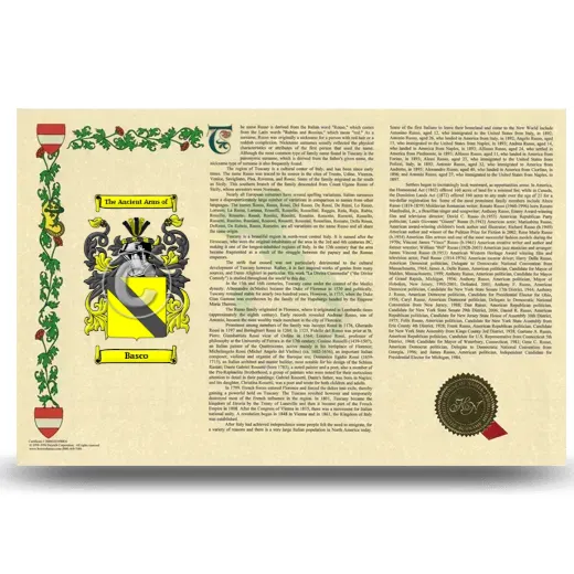 Basco Armorial History Landscape Style