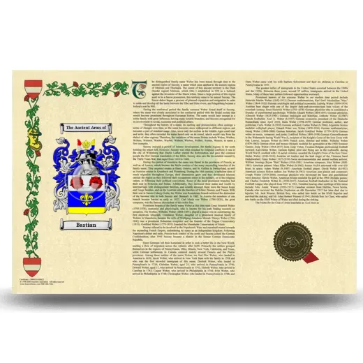 Bastian Armorial History Landscape Style