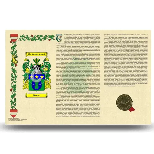 Bauer Armorial History Landscape Style