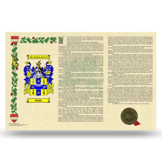 Baylis Armorial History Landscape Style