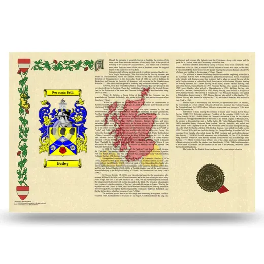 Beiley Armorial History Landscape Style