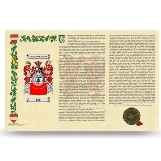 Bell Armorial History Landscape Style