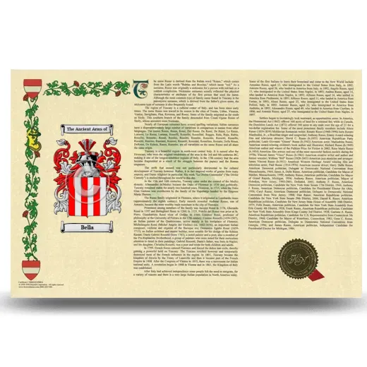 Bella Armorial History Landscape Style