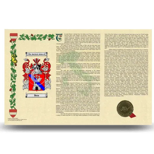 Bera Armorial History Landscape Style