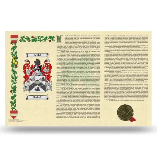 Bethell Armorial History Landscape Style