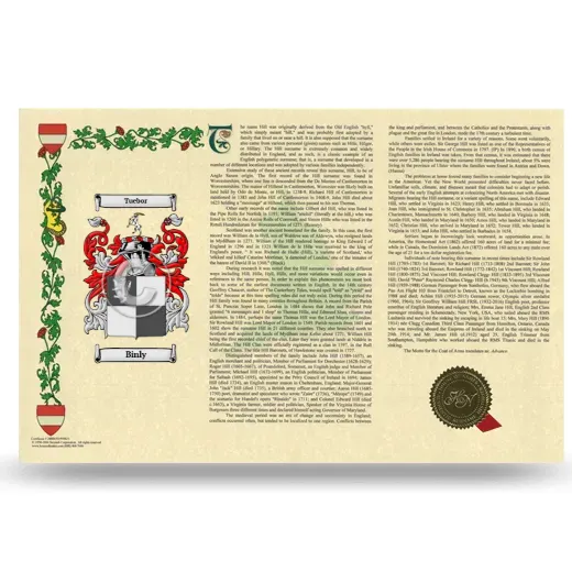 Binly Armorial History Landscape Style