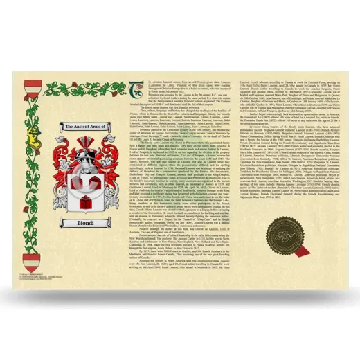 Biondi Armorial History Landscape Style