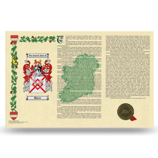 Blaces Armorial History Landscape Style