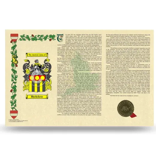 Blackshear Armorial History Landscape Style