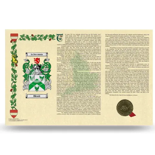 Blewit Armorial History Landscape Style