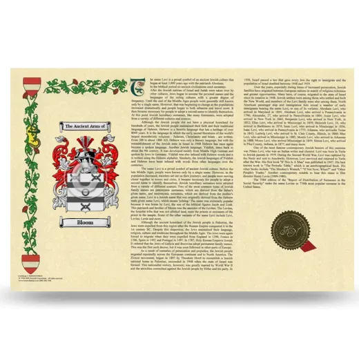 Bloom Armorial History Landscape Style