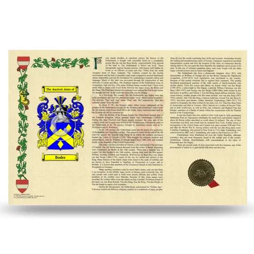 Boder Armorial History Landscape Style