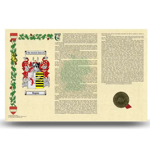 Bogun Armorial History Landscape Style
