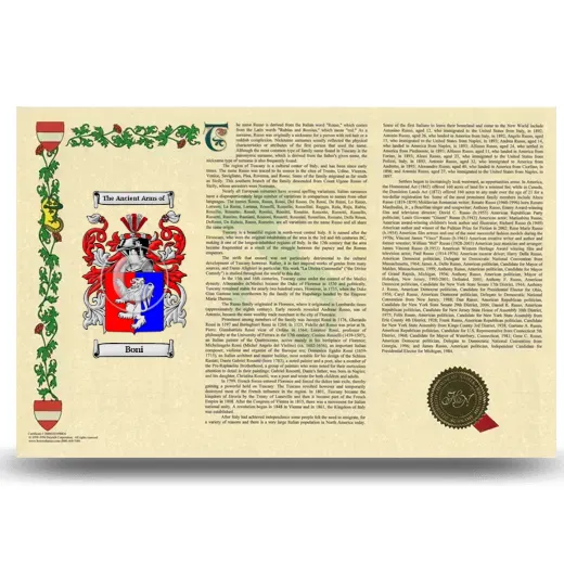 Boni Armorial History Landscape Style