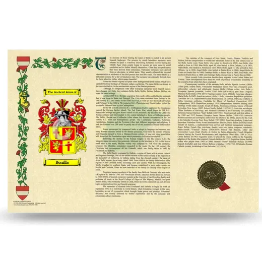 Bonilla Armorial History Landscape Style