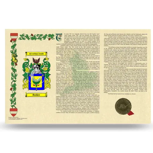 Booker Armorial History Landscape Style