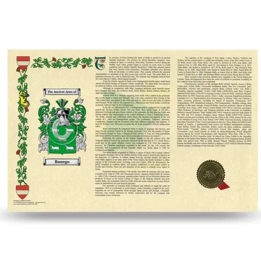 Borrego Armorial History Landscape Style