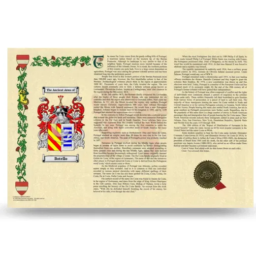 Botello Armorial History Landscape Style