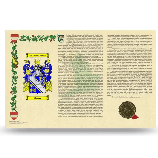 Boum Armorial History Landscape Style