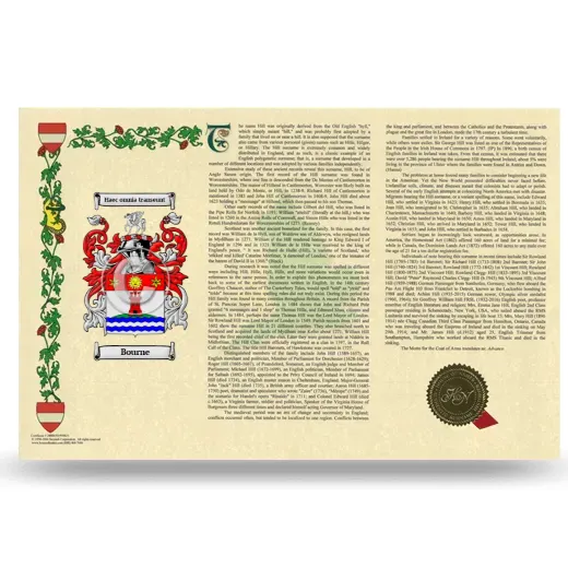 Bourne Armorial History Landscape Style