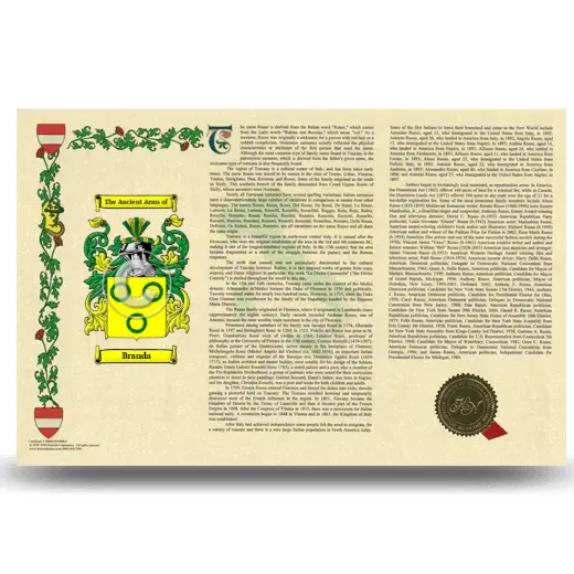 Branda Armorial History Landscape Style
