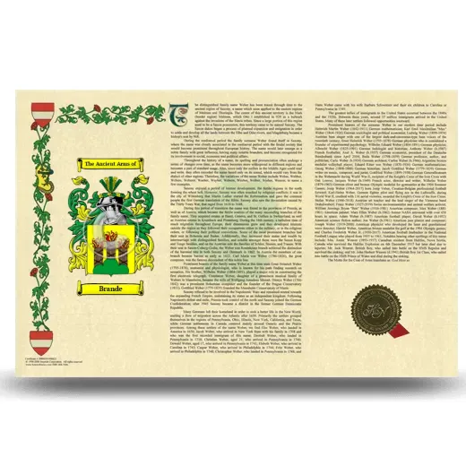 Brande Armorial History Landscape Style