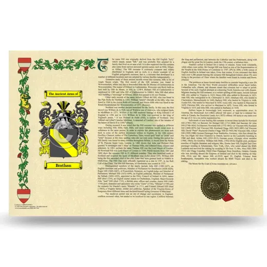 Brathan Armorial History Landscape Style