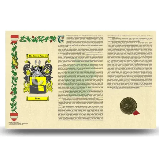 Brau Armorial History Landscape Style