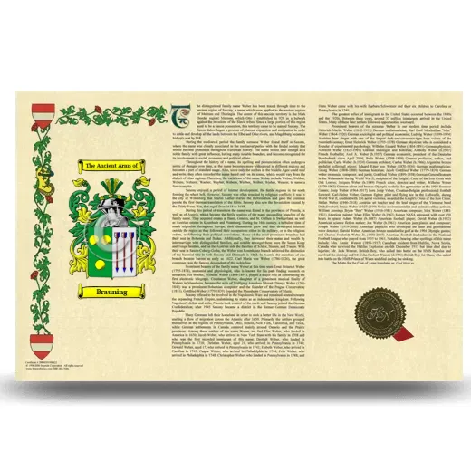Brauning Armorial History Landscape Style