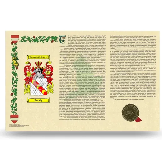 Brawly Armorial History Landscape Style