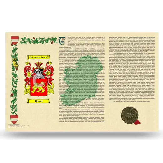 Brazel Armorial History Landscape Style