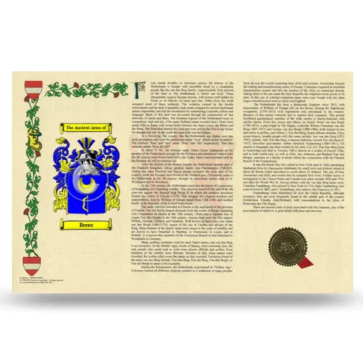 Brees Armorial History Landscape Style