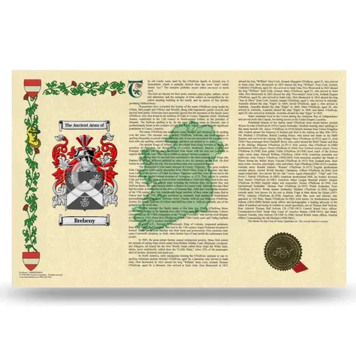 Breheny Armorial History Landscape Style