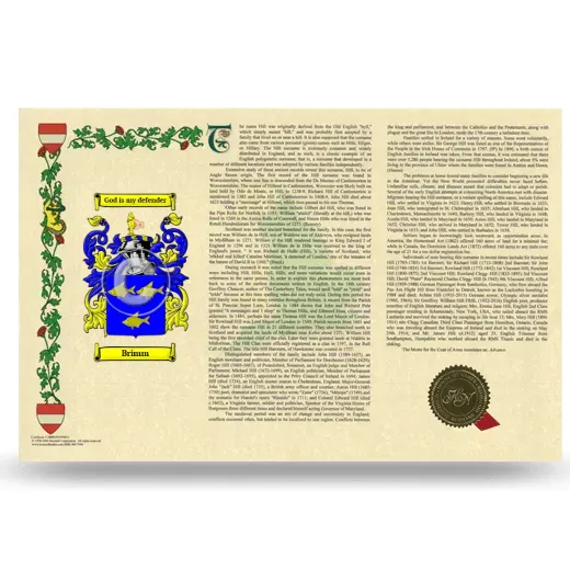 Brimm Armorial History Landscape Style